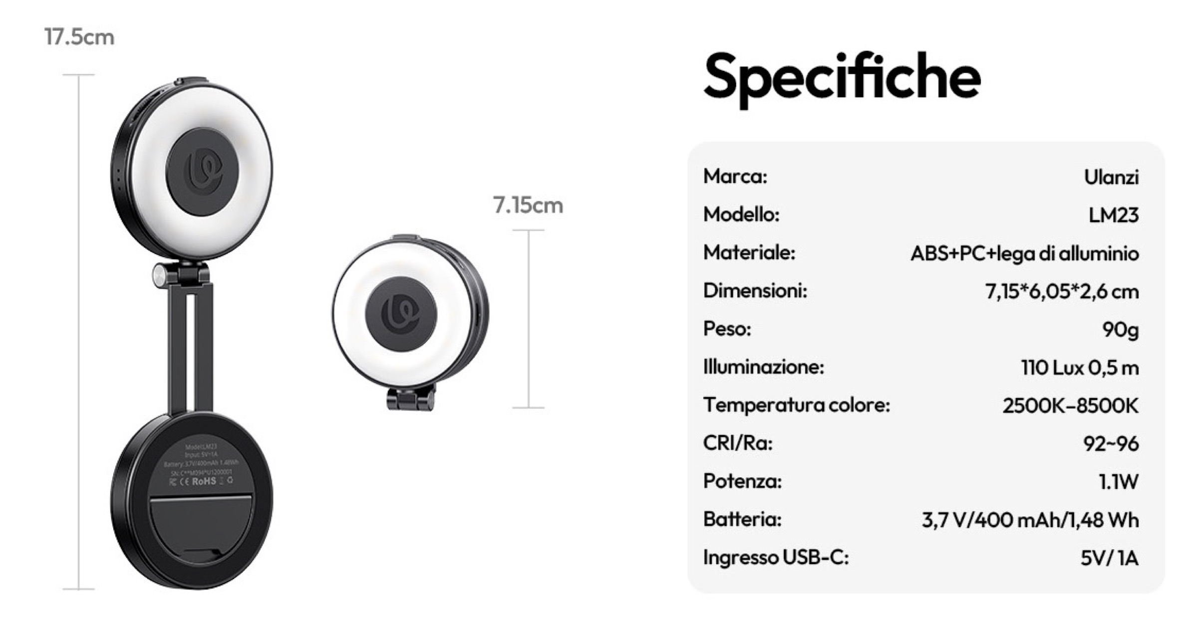 Luce Ad Anello Hama Per Smartphone – 3 Temperature Colore, 10 Livelli Di Luminosità, Telecomando Cablato E Scatto Remoto Bluetooth. Perfetta Per Selfie E Video!