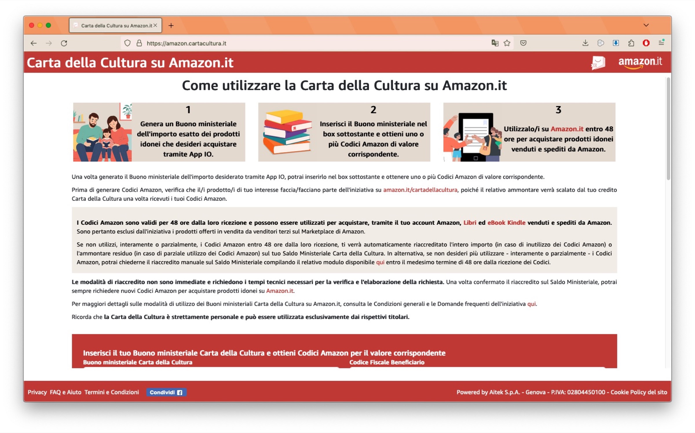 Come utilizzare la Carta Della Cultura su Amazon - macitynet.it Come utilizzare la Carta Della Cultura su Amazon - macitynet.it
