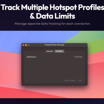 HotspotPeek per Mac monitora in tempo reale il consumo dati dell'hotspot - macitynet.it