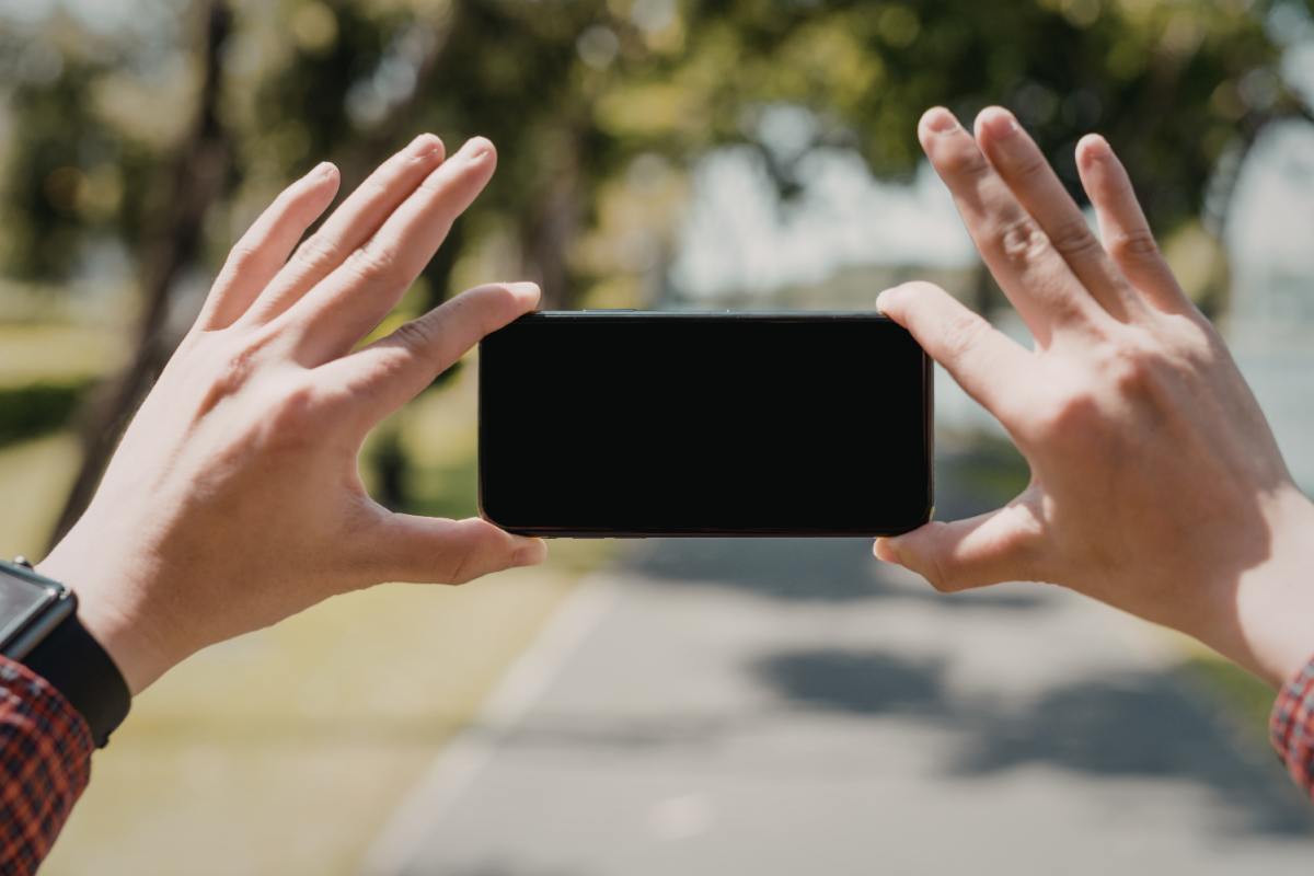 Smartphone nero Smartphone fotografia