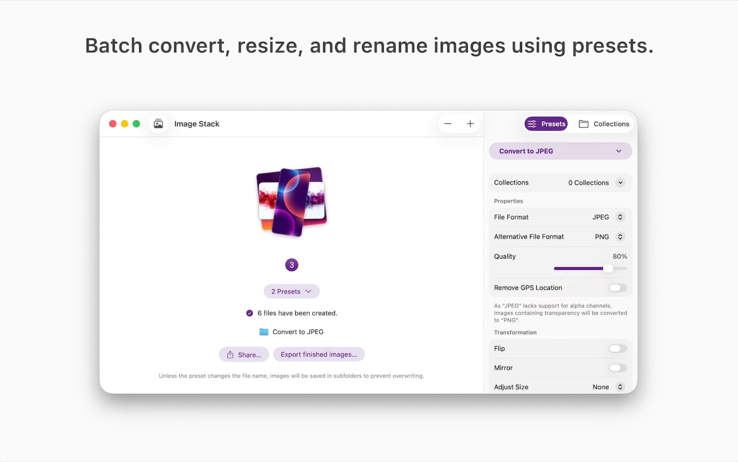 Image Stack a 0,99 $: e la conversione in massa delle foto si fa in un lampo - macitynet.it Image Stack a 0,99 $: e la conversione in massa delle foto si fa in un lampo - macitynet.it