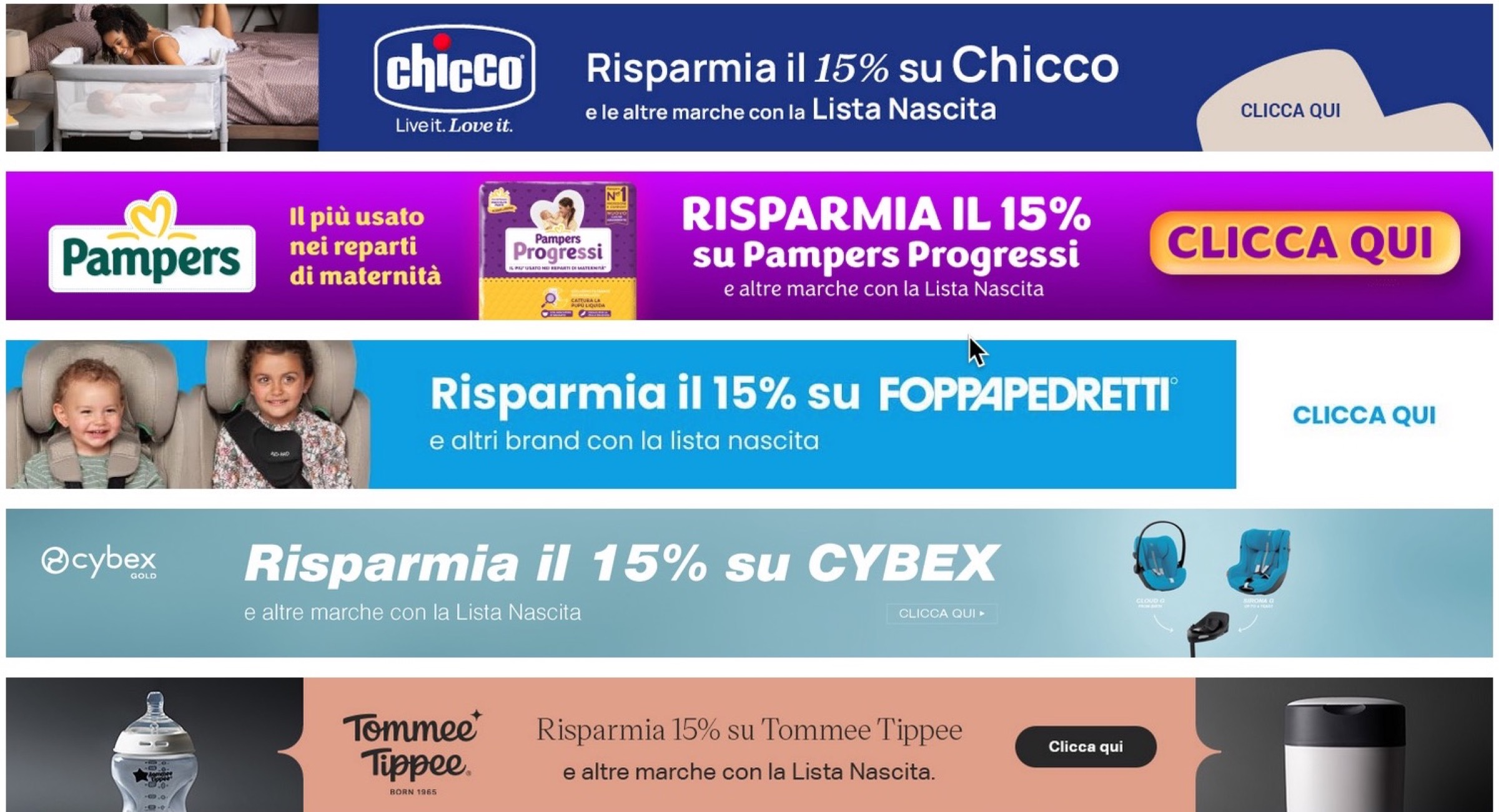 Lista nascita: su Amazon c'è l'extra sconto del 15% - macitynet.it Lista nascita: su Amazon c'è l'extra sconto del 15% - macitynet.it
