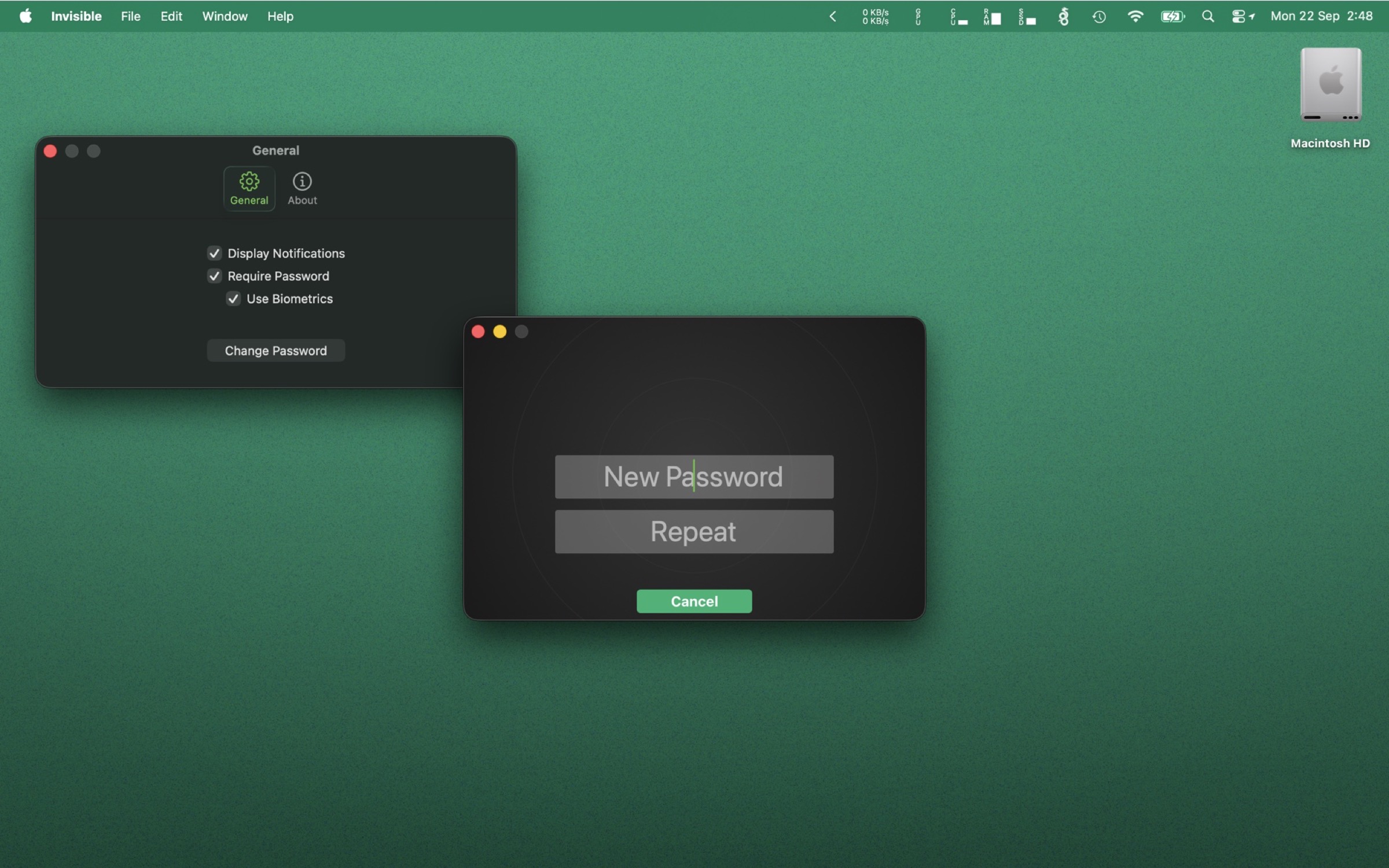 Invisible per Mac a 1 $ per nascondere i file con protezione biometrica - macitynet.it Invisible per Mac a 1 $ per nascondere i file con protezione biometrica - macitynet.it