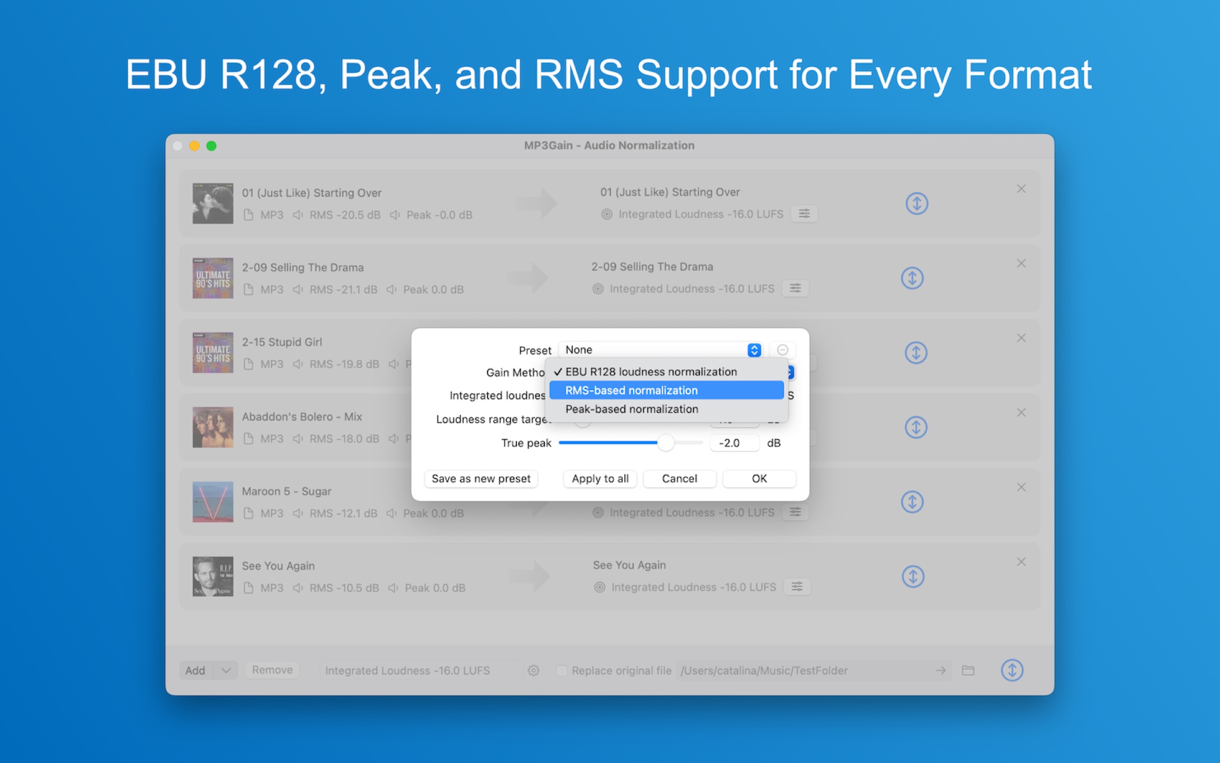 MP3Gain per Mac: volume uniforme per tutti i file audio in un click e 3,99 $ - macitynet.it MP3Gain per Mac: volume uniforme per tutti i file audio in un click e 3,99 $ - macitynet.it