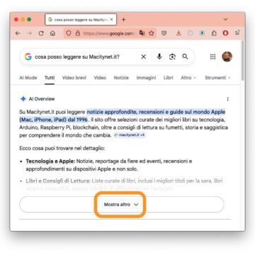 Google AI Mode a portata di dito con questa scorciatoia - macitynet.it