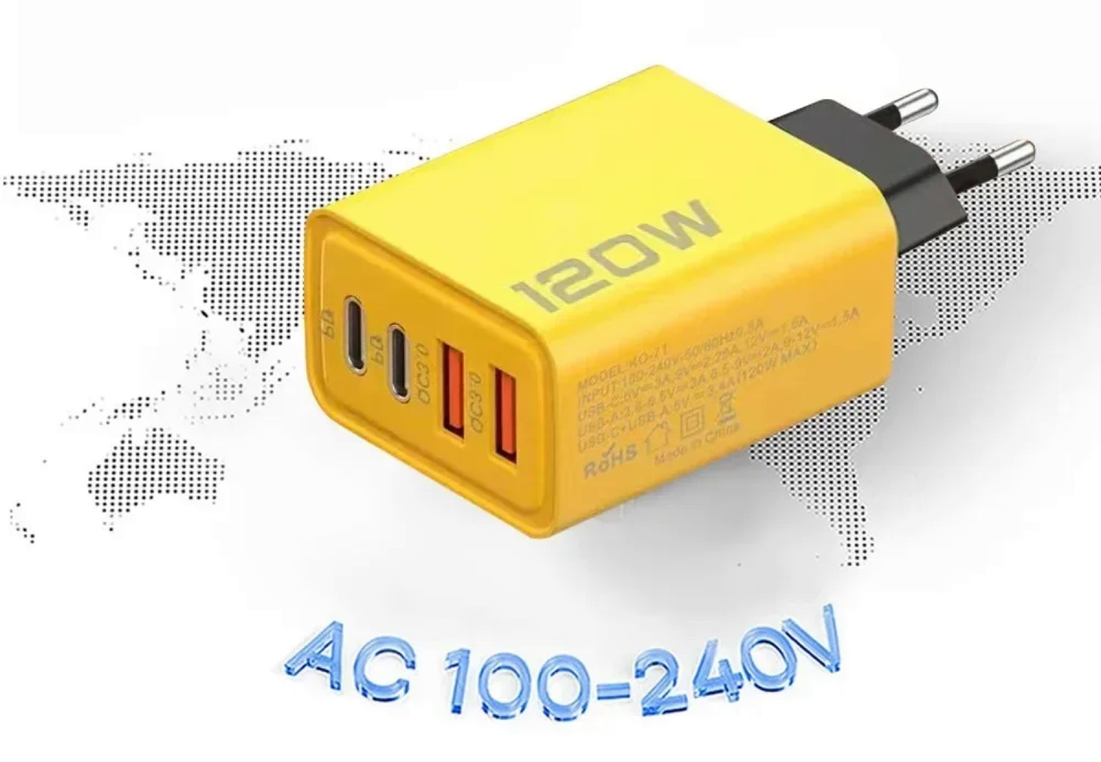 Caricatore multiporta da 120 Watt in offerta a solo 1 € - macitynet.it Caricatore multiporta da 120 Watt in offerta a solo 1 € - macitynet.it