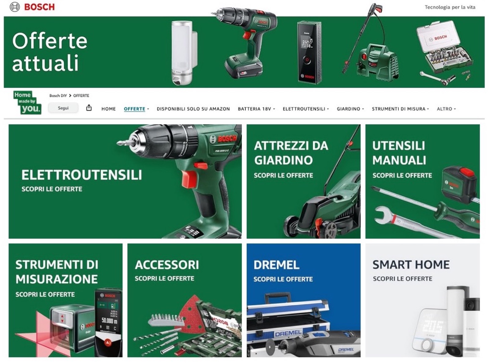 Le super offerte Bosch per professionisti, fai-da-te e giardinaggio - macitynet.it Le super offerte Bosch per professionisti, fai-da-te e giardinaggio - macitynet.it
