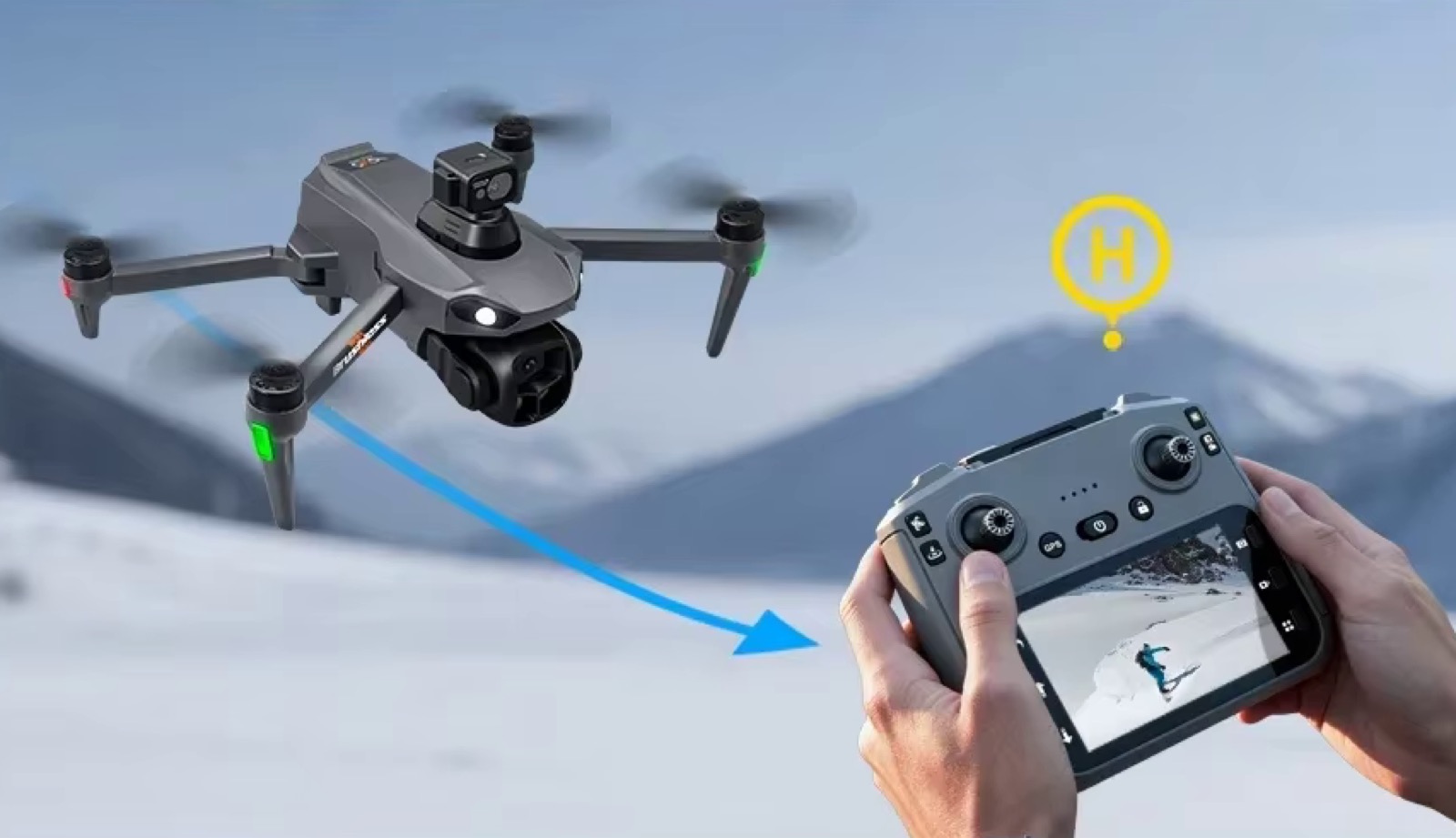 Drone Lenovo V916 MAX con monitor integrato nel telecomando a soli 130 € - macitynet.it Drone Lenovo V916 MAX con monitor integrato nel telecomando a soli 130 € - macitynet.it