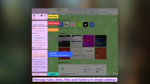 SupaSidebar: una barra laterale per tutti i browser su Mac