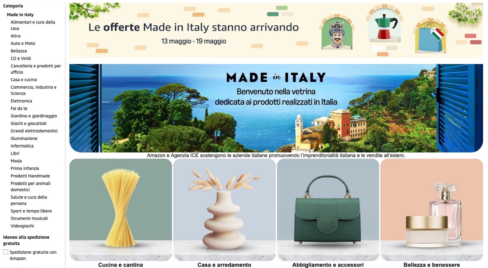 Made in Italy, Amazon gli dedica una settimana di sconti speciali - macitynet.it Made in Italy, Amazon gli dedica una settimana di sconti speciali - macitynet.it