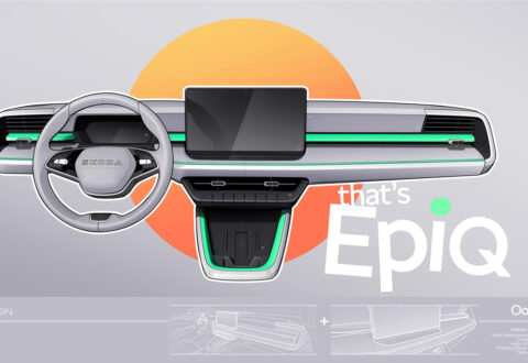 Il primo teaser degli interni di Skoda Epiq, crossover 100% elettrico