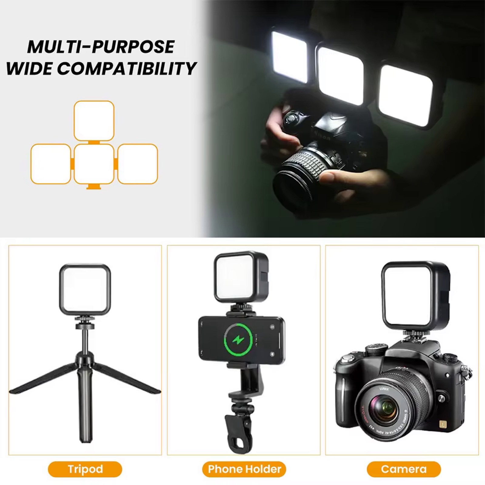 Faretto portatile per fotocamere e smartphone a soli 8,49 € - macitynet.it Faretto portatile per fotocamere e smartphone a soli 8,49 € - macitynet.it