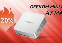 GEEKOM AMD Gaming MINI PC: sconto immediato del 20% per A7 Max al prezzo più basso, da non perdere! GEEKOM A7 Max mini PC con processore AMD Ryzen 9 in offerta a 615 euro: