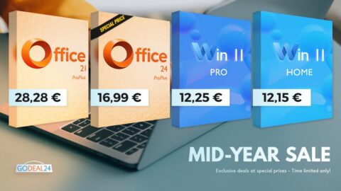 Saldi Godeal24: MS Office 2024 a 16,99 € e Windows 11 Pro a 12,25 €