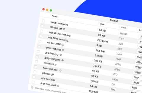 Convertire e comprimere file multimediali su Mac: Picmal semplifica tutto