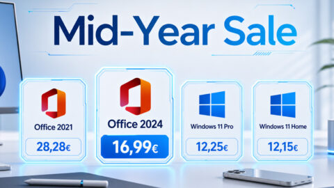 Windows 11 Pro e MS Office 2024, si parte da  soli 12,25 €