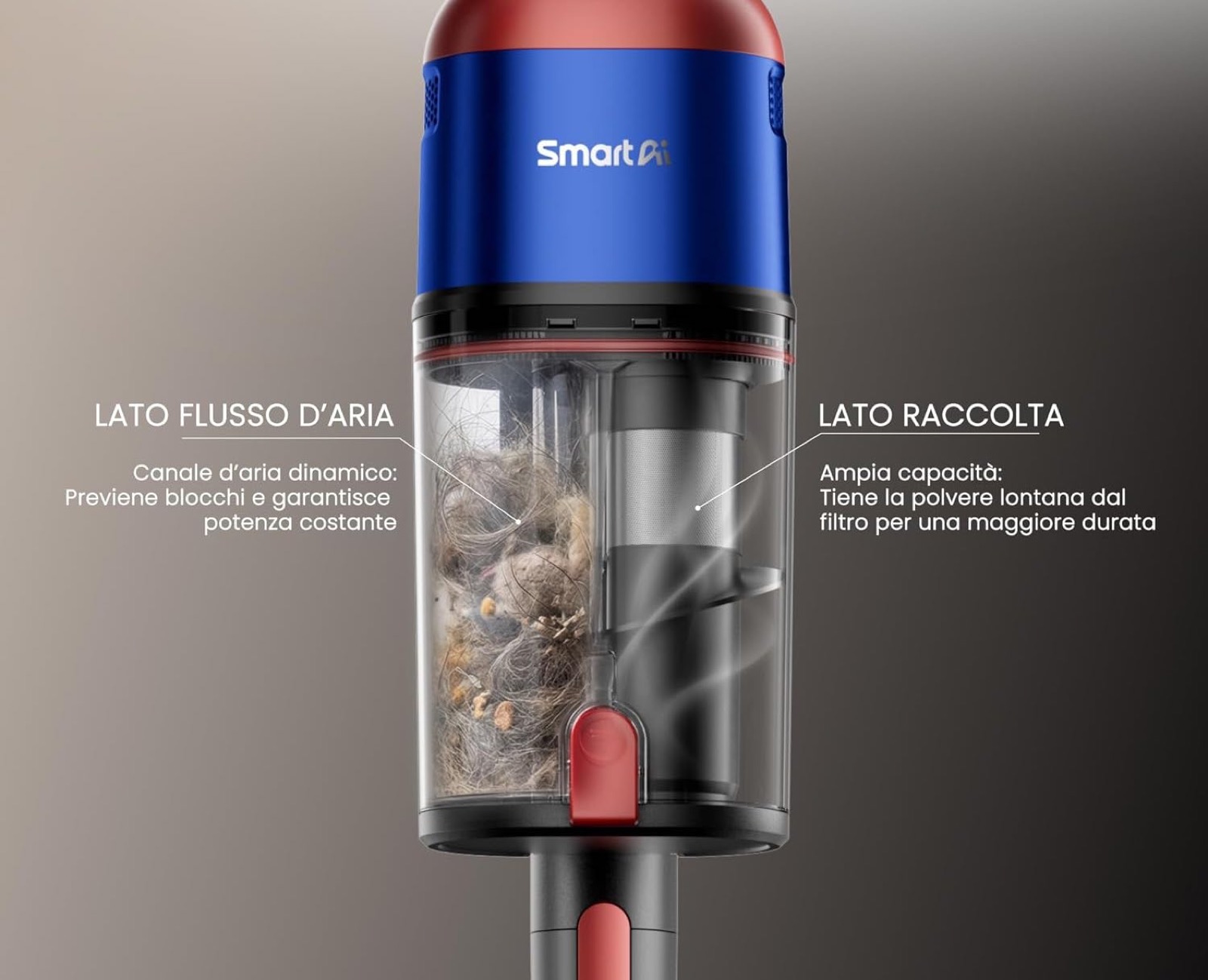 SmartAi V15 Ultra, il doppio contenitore è l'arma contro il calo di prestazioni dell'aspirapolvere - macitynet.it SmartAi V15 Ultra, il doppio contenitore è l'arma contro il calo di prestazioni dell'aspirapolvere - macitynet.it