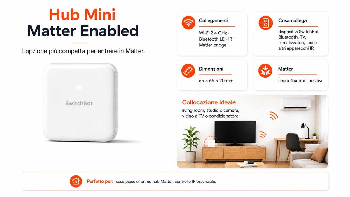 Cosa fanno gli Hub di SwitchBot 2 - Switchbot Mini