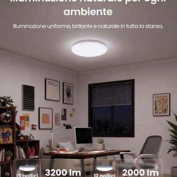 SwitchBot RGBICWW Ceiling Light, plafoniere Matter potenti e colorate senza hub - macitynet.it