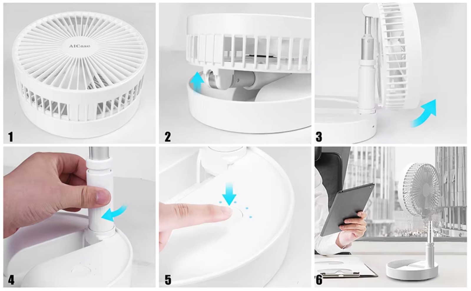 Ventilatore ricaricabile a 34 €: da terra e da tavolo, si ripiega quando non serve - macitynet.it Ventilatore ricaricabile a 34 €: da terra e da tavolo, si ripiega quando non serve - macitynet.it