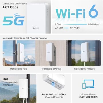 TP-Link Archer NX500-Outdoor, il router 5G che estende il Wi-Fi 6 anche all'esterno - macitynet.it