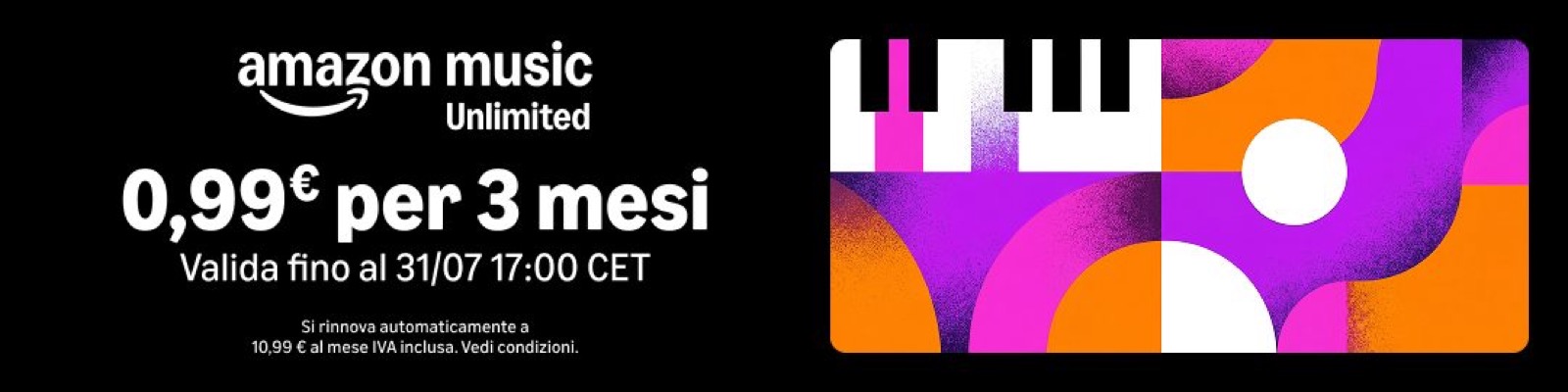 Amazon Music Unlimited: 3 MESI di brani in Ultra HD a soli 0,99 € - macitynet.it Amazon Music Unlimited: 3 MESI di brani in Ultra HD a soli 0,99 € - macitynet.it
