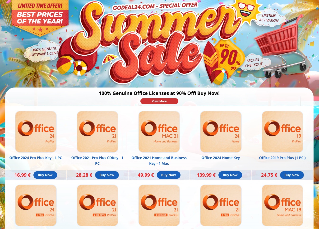 Ottieni MS Office 2024 a vita a 16,99€ e Windows 11 Pro a 12,25€ con i saldi di metà anno di Godeal24 - macitynet.it Ottieni MS Office 2024 a vita a 16,99€ e Windows 11 Pro a 12,25€ con i saldi di metà anno di Godeal24 - macitynet.it