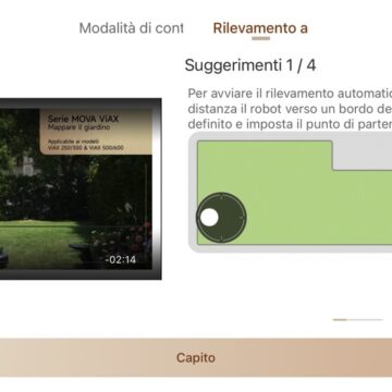 Recensione robot tagliaerba MOVA ViAX 500, mappa da solo il giardino - macitynet.it