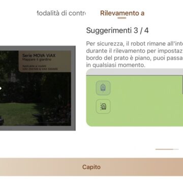 Recensione robot tagliaerba MOVA ViAX 500, mappa da solo il giardino - macitynet.it