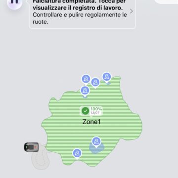 Recensione robot tagliaerba MOVA ViAX 500, mappa da solo il giardino - macitynet.it