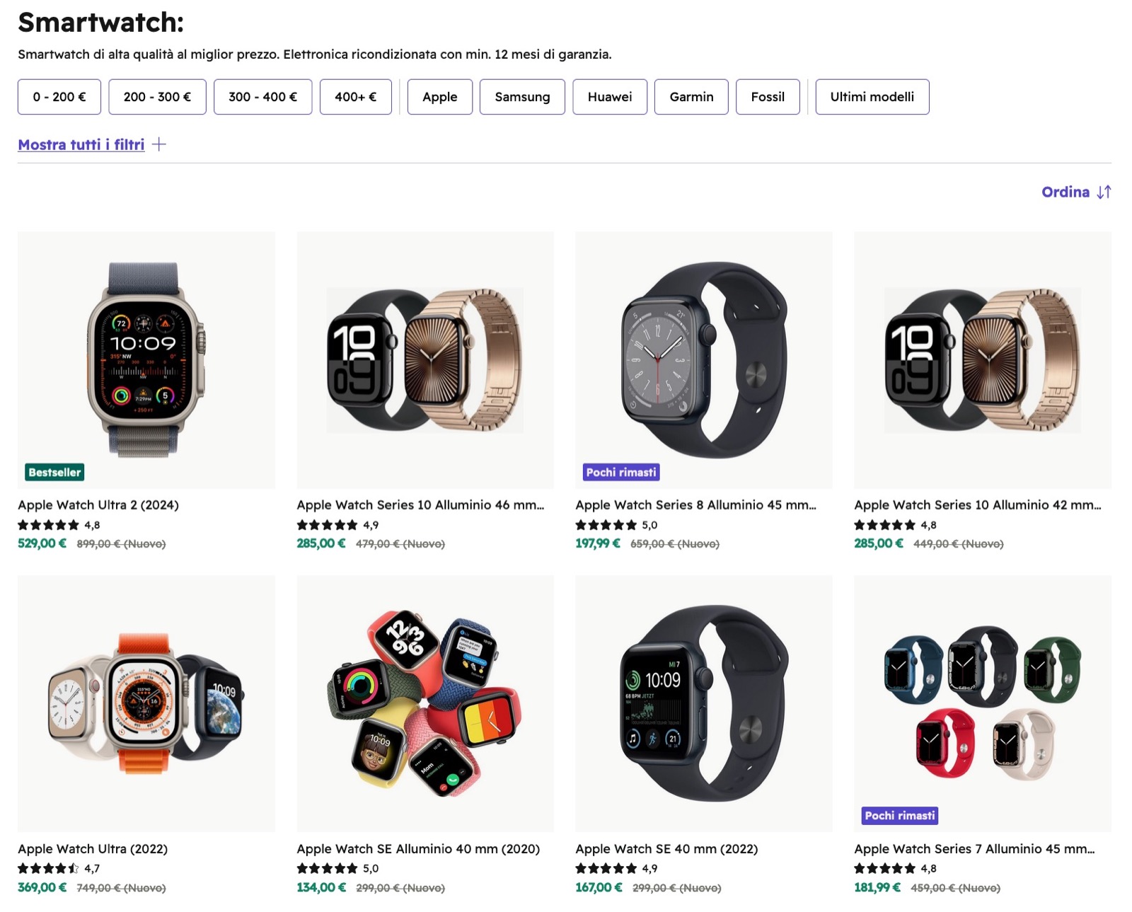 Quale smartwatch comprare oggi? i 5 ricondizionati con il miglior rapporto qualità/prezzo su refurbed - macitynet.it