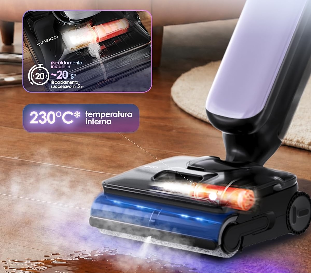Tineco lancia FLOOR ONE S9 Artist Boost Steam per una pulizia a vapore smart - macitynet.it Tineco lancia FLOOR ONE S9 Artist Boost Steam per una pulizia a vapore smart - macitynet.it