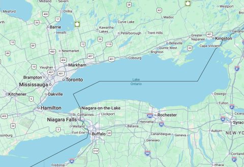 Google Maps obbedisce a Trump e il Lago Ontario e diventa Lago America