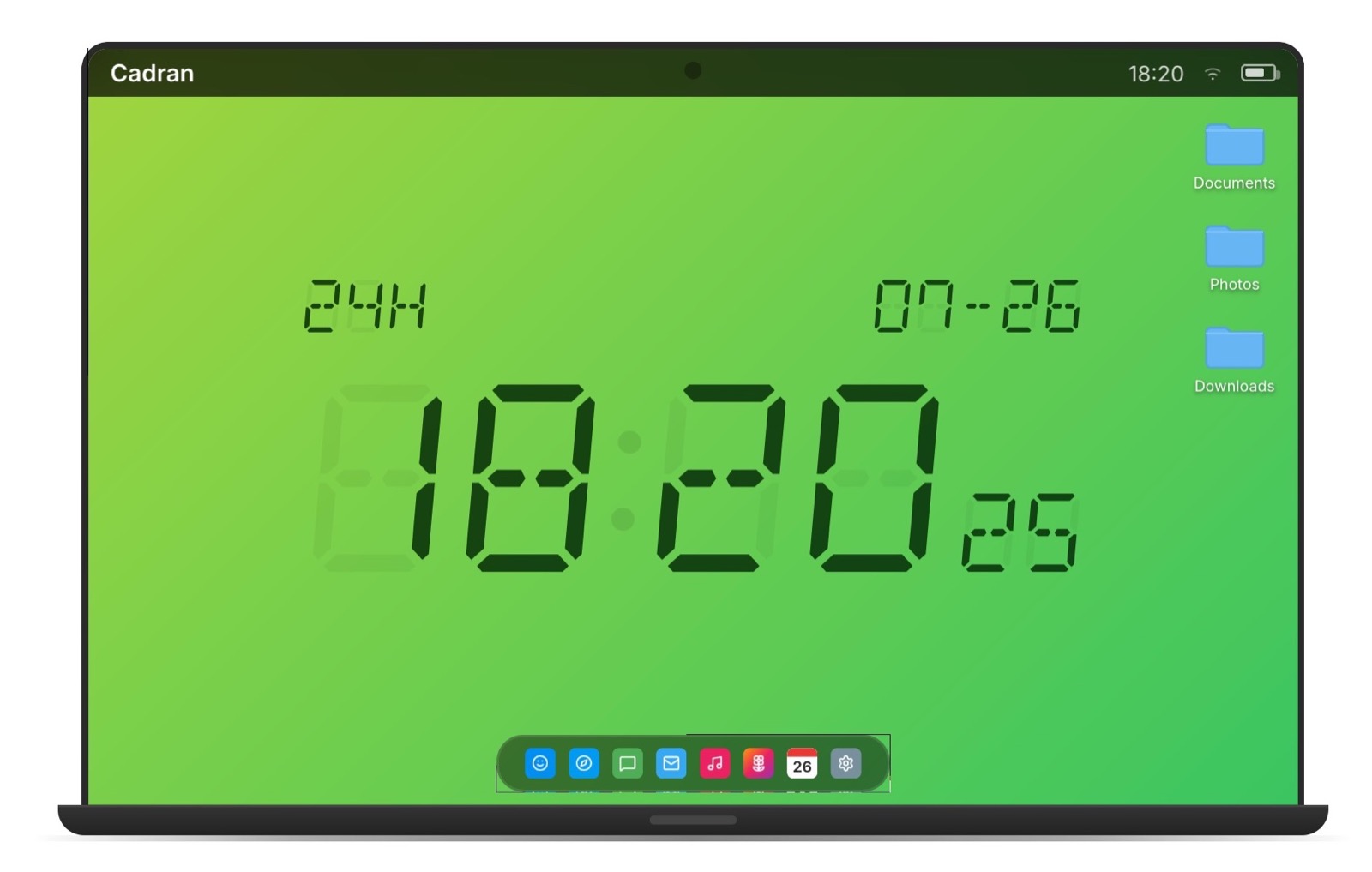Con Cadran trasformate lo sfondo del Mac in un orologio - macitynet.it Con Cadran trasformate lo sfondo del Mac in un orologio - macitynet.it