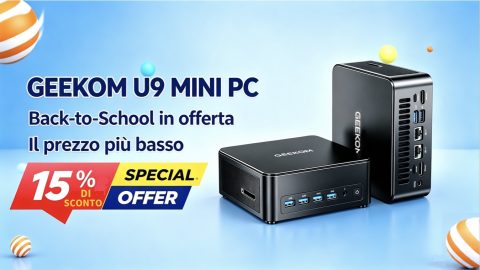 GEEKOM U9 Mini PC IT13 Max, speciale offerta back-to-school: 15% di sconto, ora sotto 680 €