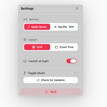 Controllate Apple Music e Spotify dalla barra dei menu del Mac con Toggle Music - macitynet.it