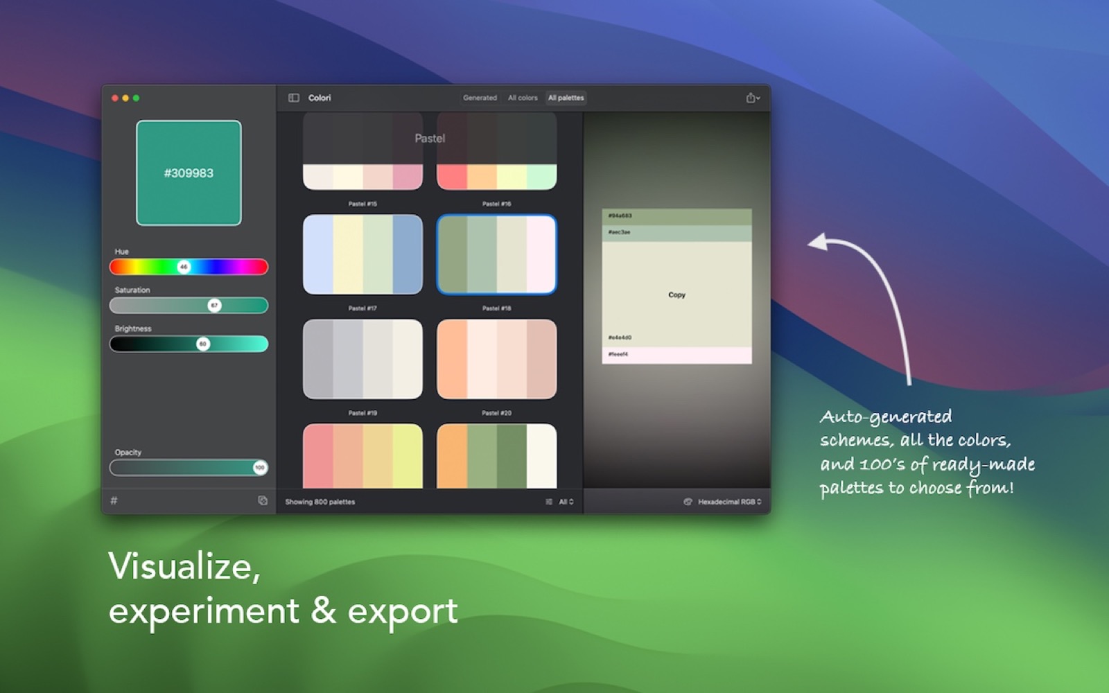 Creare palette cromatiche è semplicissimo con l'app Colori - macitynet.it Creare palette cromatiche è semplicissimo con l'app Colori - macitynet.it