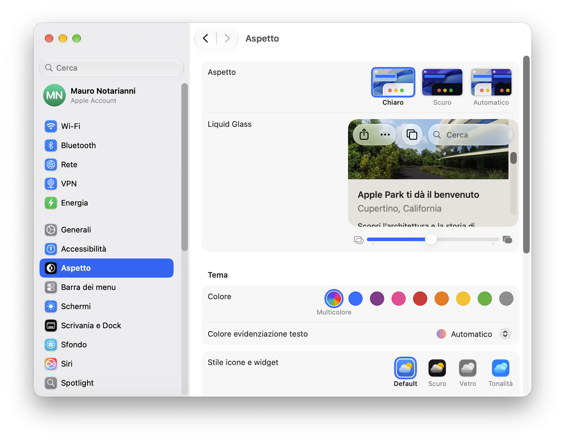 macOS 27, come regolare la trasparenza Liquid Glass - macitynet.it macOS 27, come regolare la trasparenza Liquid Glass - macitynet.it
