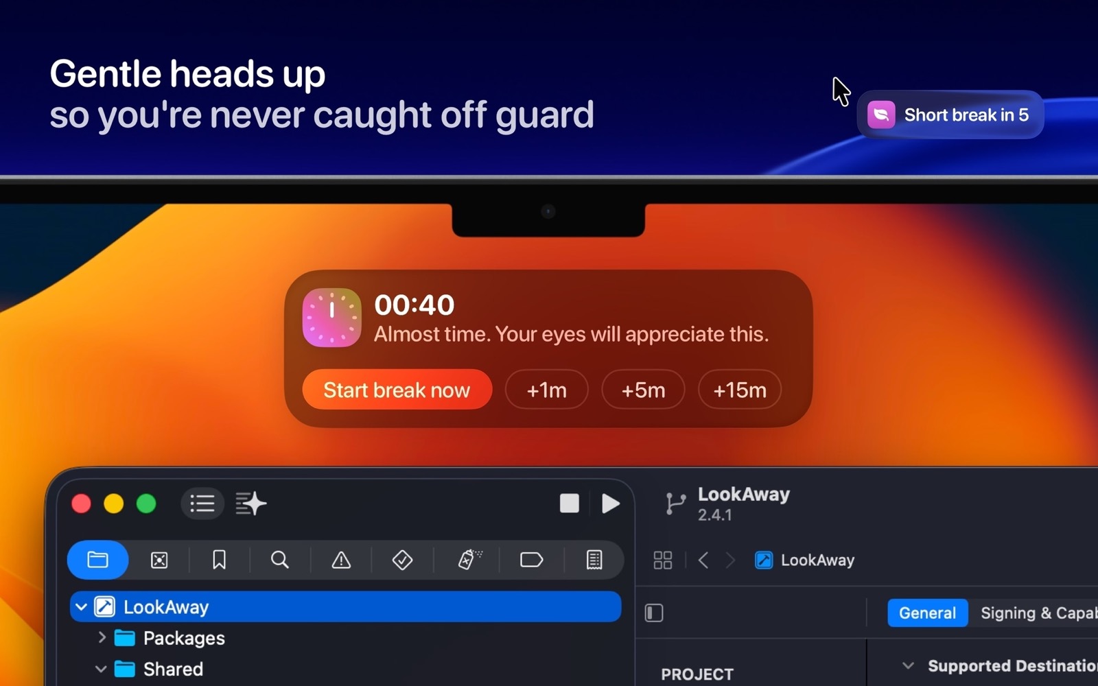 LookAway 2 per Mac vi guida nelle pause davanti allo schermo - macitynet.it LookAway 2 per Mac vi guida nelle pause davanti allo schermo - macitynet.it