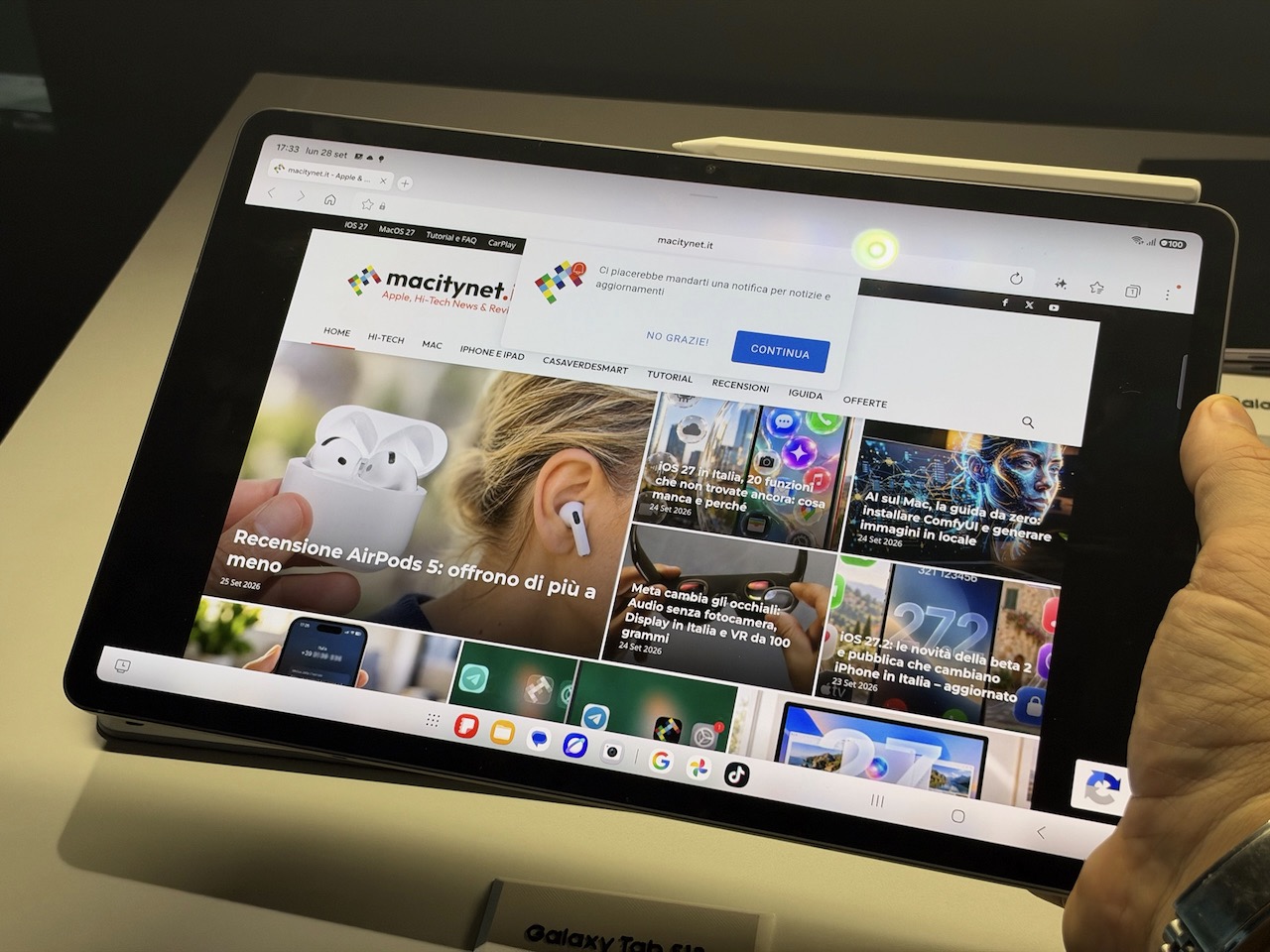 Samsung Galaxy Tab S12, il tablet che porta Photoshop su Android - macitynet.it Samsung Galaxy Tab S12, il tablet che porta Photoshop su Android - macitynet.it