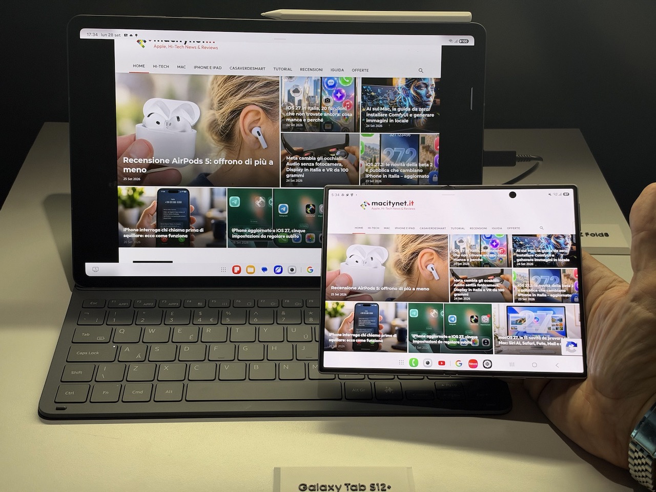 Samsung Galaxy Tab S12, il tablet che porta Photoshop su Android - macitynet.it Samsung Galaxy Tab S12, il tablet che porta Photoshop su Android - macitynet.it
