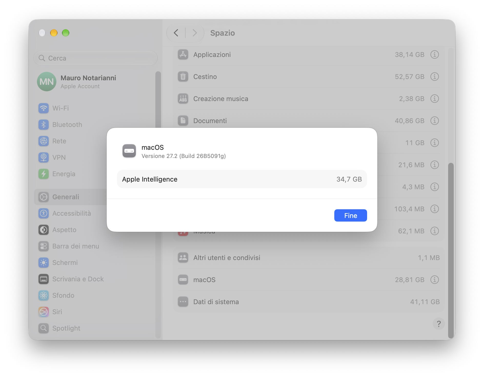 Apple Intelligence su Mac occupa anche più di 30GB - macitynet.it Apple Intelligence su Mac occupa anche più di 30GB - macitynet.it