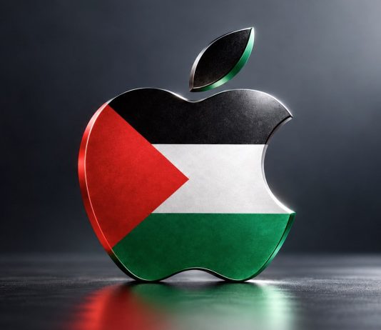 Protesta pro-Pal davanti agli Apple Store al lancio di iPhone Duo Dipendenti ed ex dipendenti preparano proteste pro-Pal negli Apple Store per il lancio dell'iPhone Duo - macitynet.it