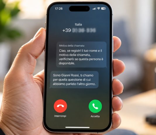iPhone interroga chi chiama prima di squillare: ecco come funziona Chiedi il motivo della chiamata iphone anti spam - macitynet.it
