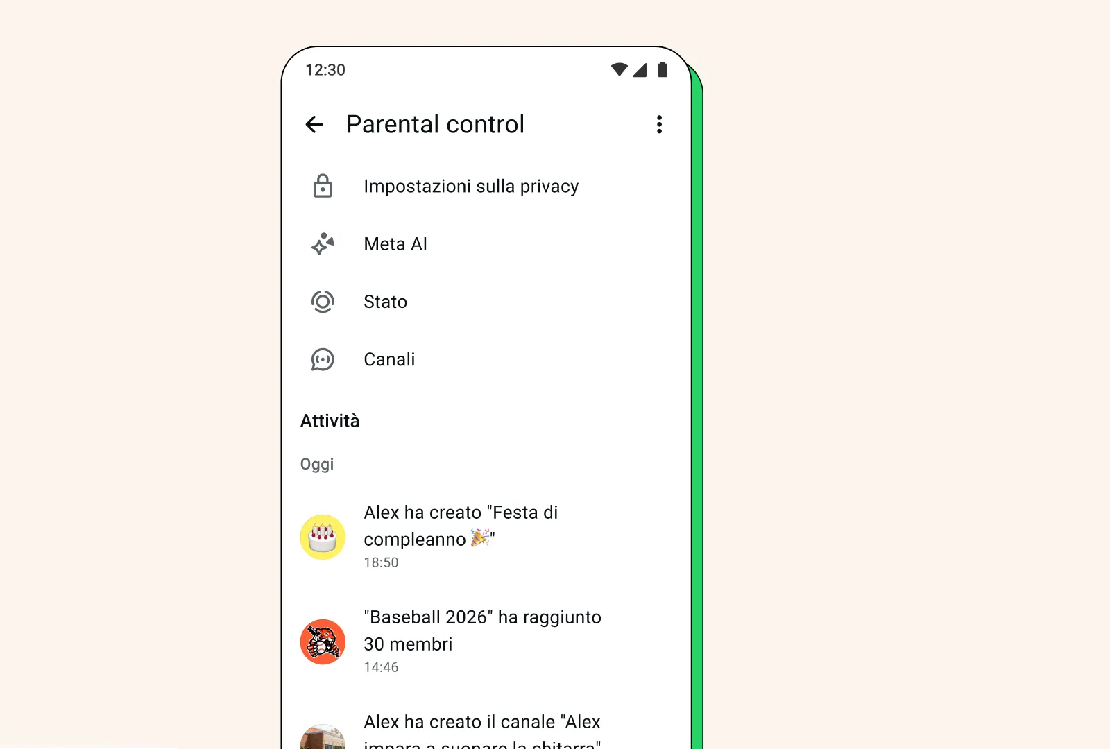 WhatsApp, nuovi controlli per i genitori Parental control di WhatsApp per i teenager
