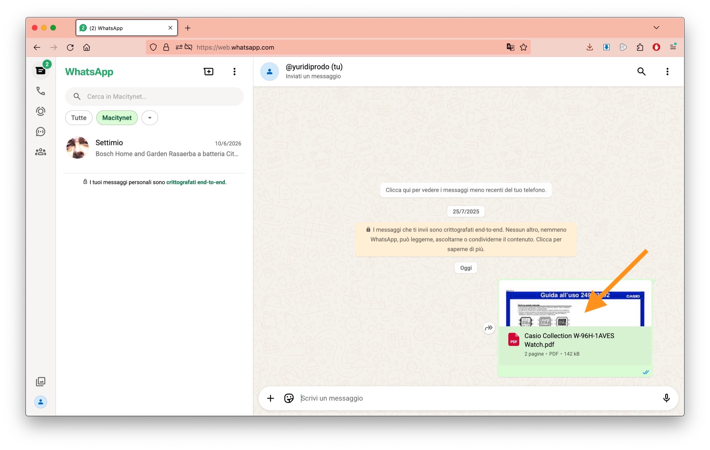 Come modificare un PDF direttamente da WhatsApp Web - macitynet.it Come modificare un PDF direttamente da WhatsApp Web - macitynet.it