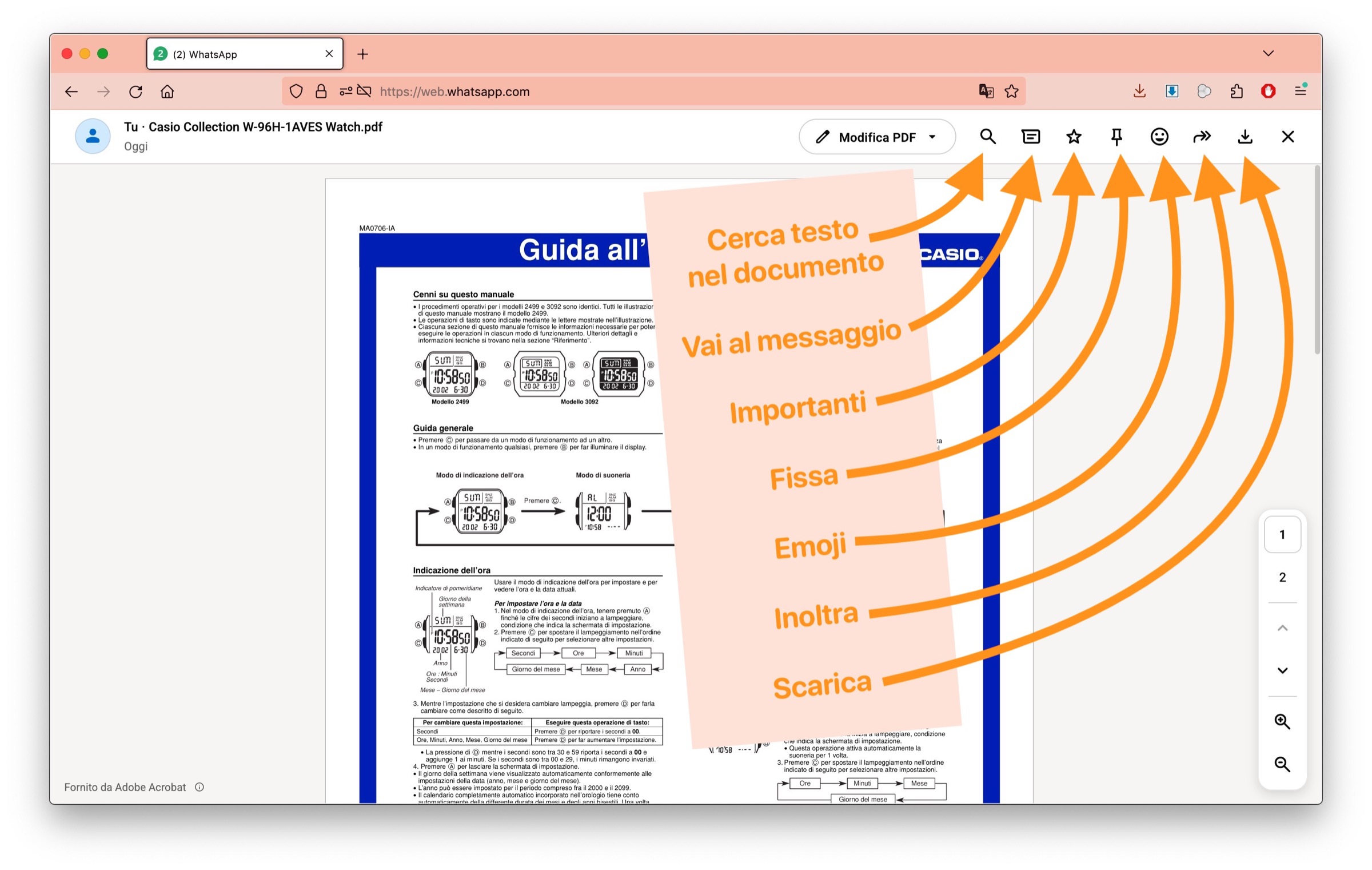 Come modificare un PDF direttamente da WhatsApp Web - macitynet.it Come modificare un PDF direttamente da WhatsApp Web - macitynet.it