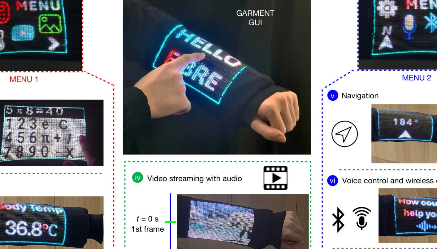 Il maglione diventa un’interfaccia: da Singapore un tessuto con schermo integrato che si può lavare in lavatrice - macitynet.it Il maglione diventa un’interfaccia: da Singapore un tessuto con schermo integrato che si può lavare in lavatrice - macitynet.it