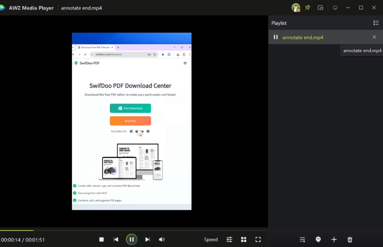Per riprodurre e tagliare video su Mac usate AWZ Media Player - macitynet.it
