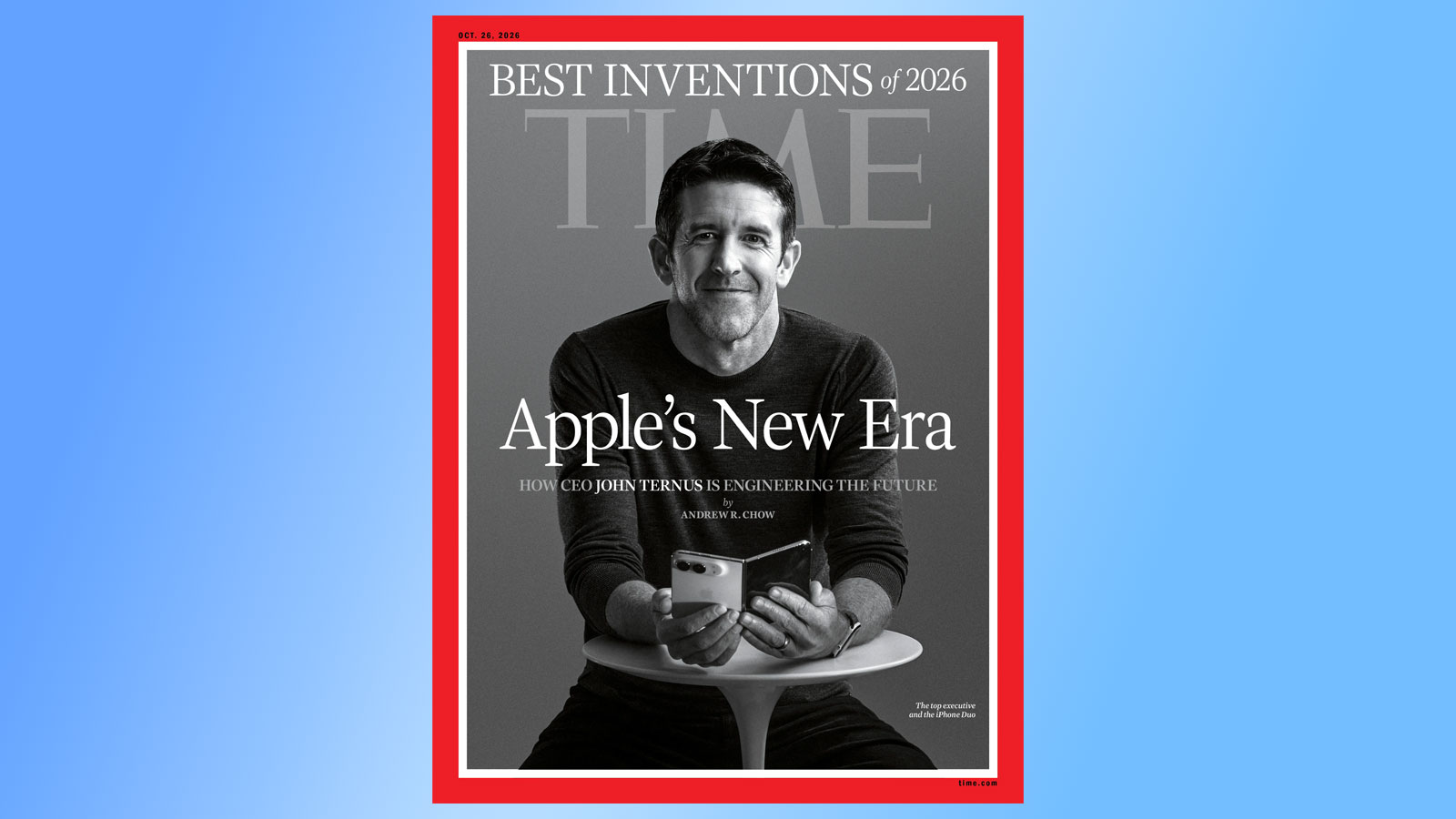 John Ternus e l’iPhone Duo sulla copertina e nell’intervista di TIME